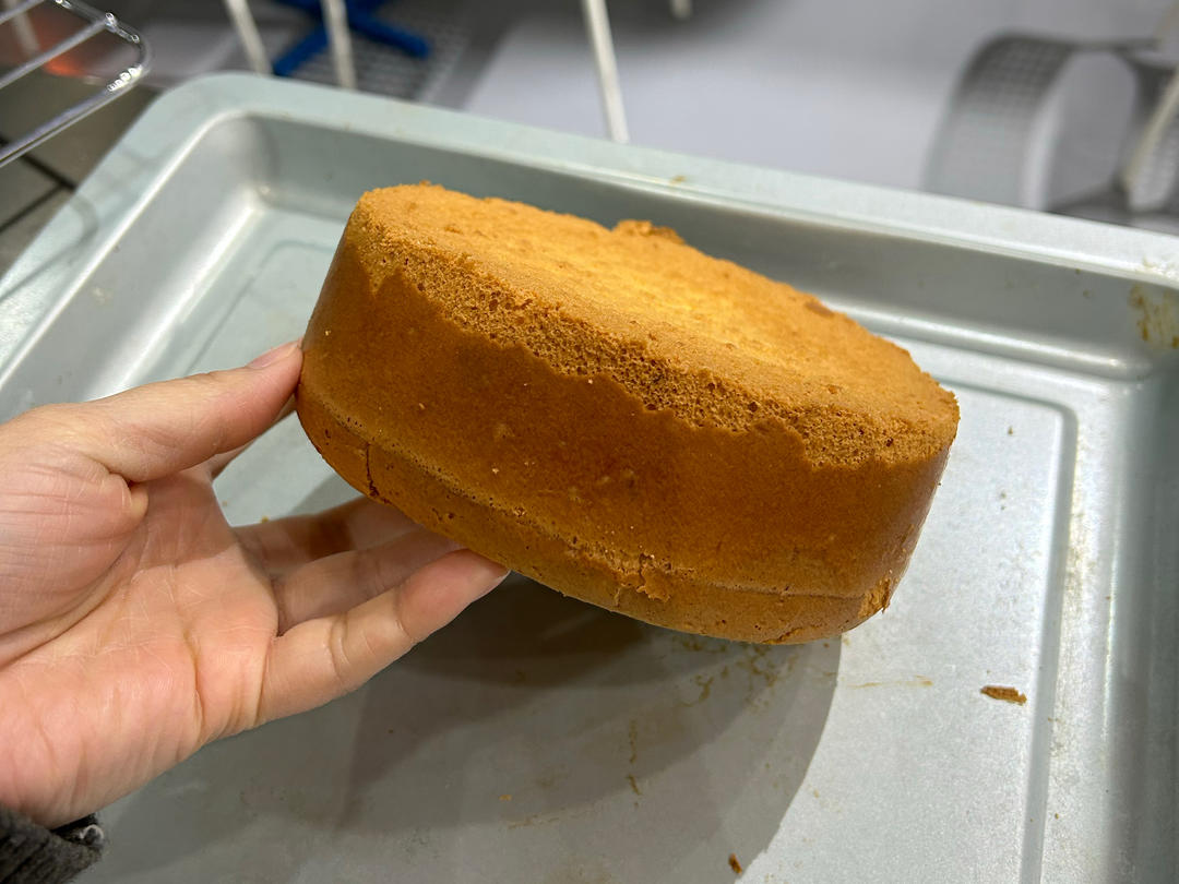 超柔软6寸戚风蛋糕(附8寸配方)零失败 超详细‼️含操作视频