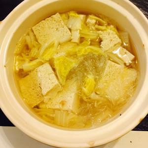清淡食谱之白菜豆腐汤的做法 步骤1