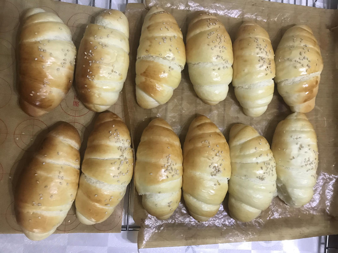 牛奶面包卷（直接法）