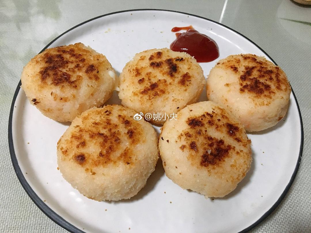 薯片芝士虾饼