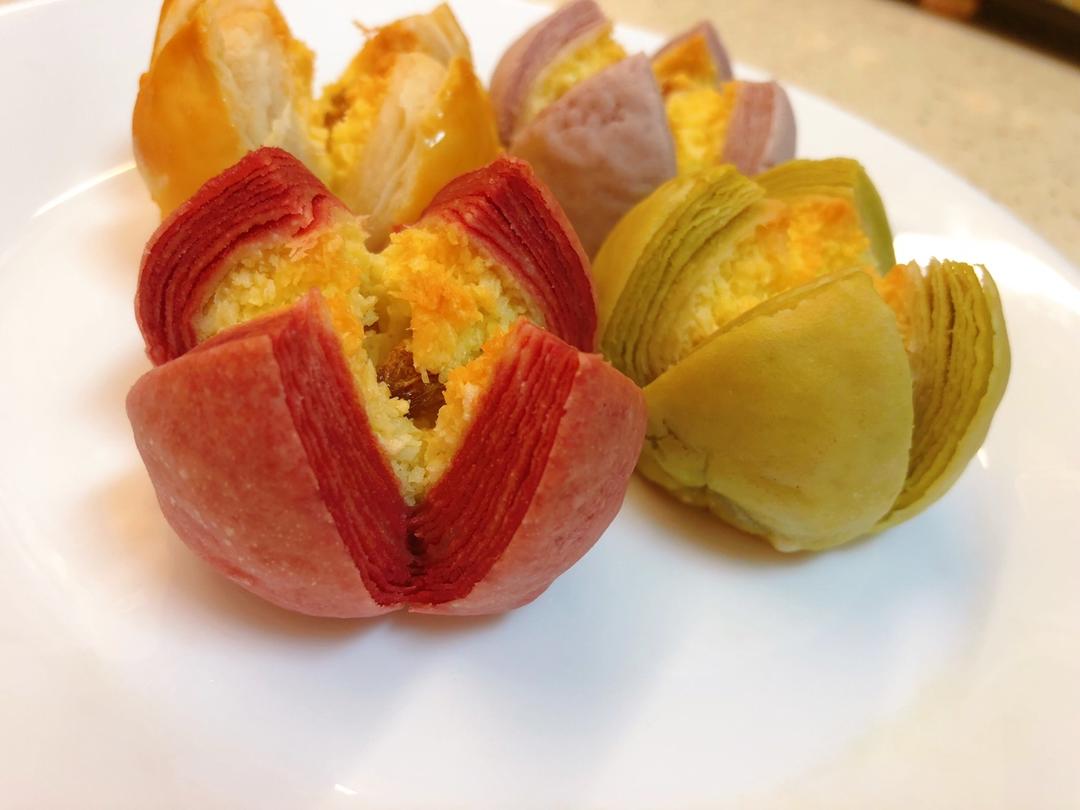 花开富贵之四种口味的椰蓉开口酥