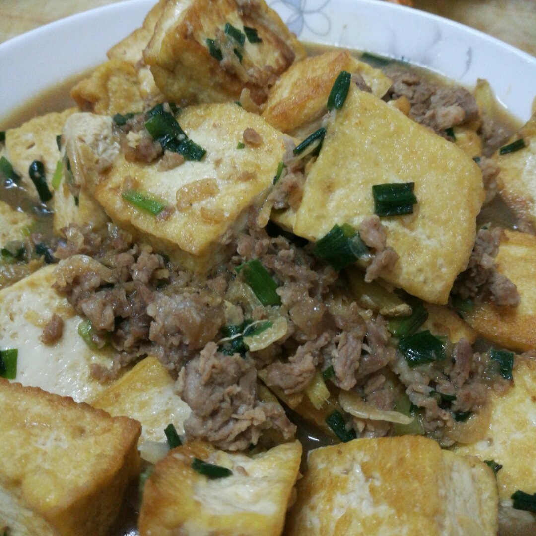 红烧肉末豆腐
