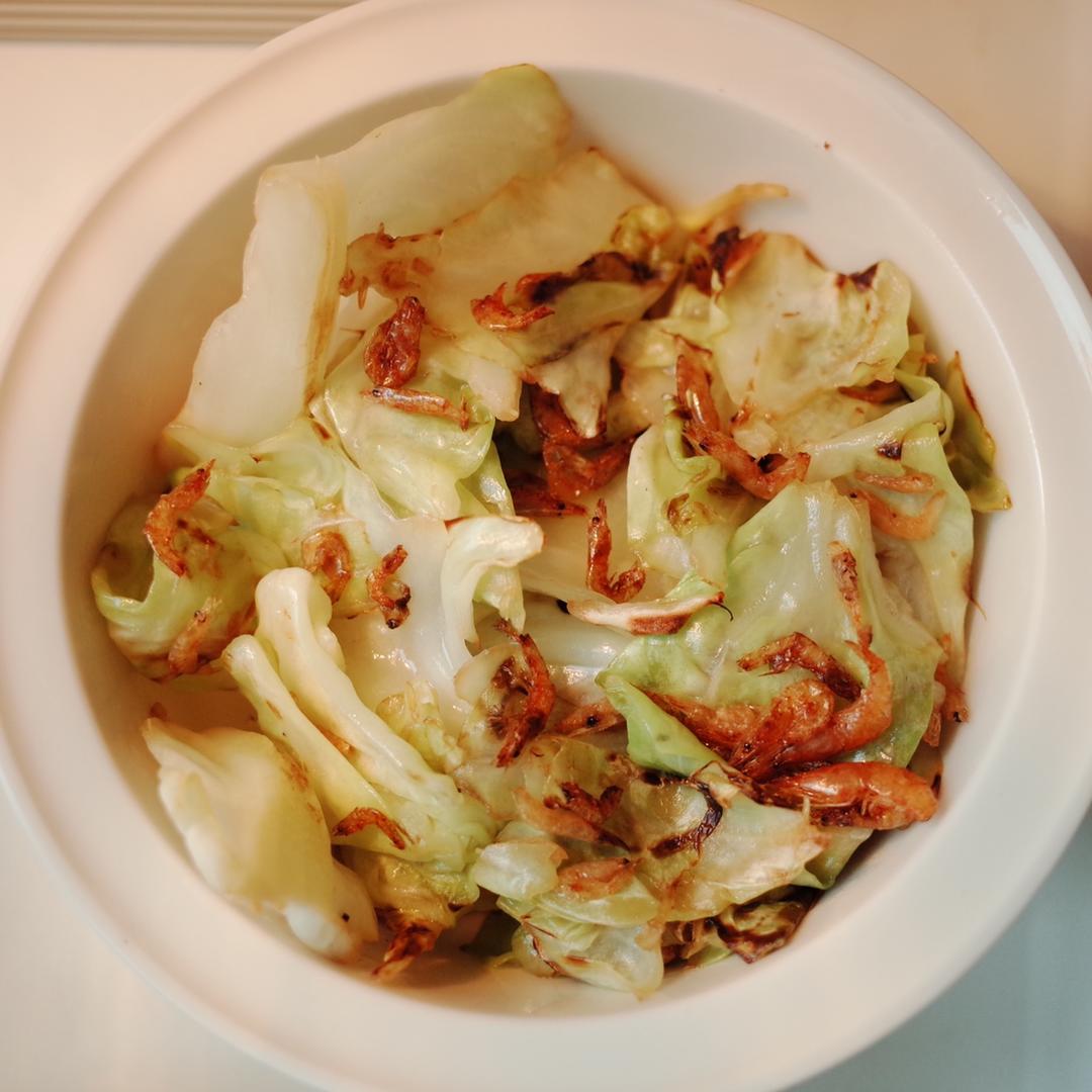 清炒虾米卷心菜