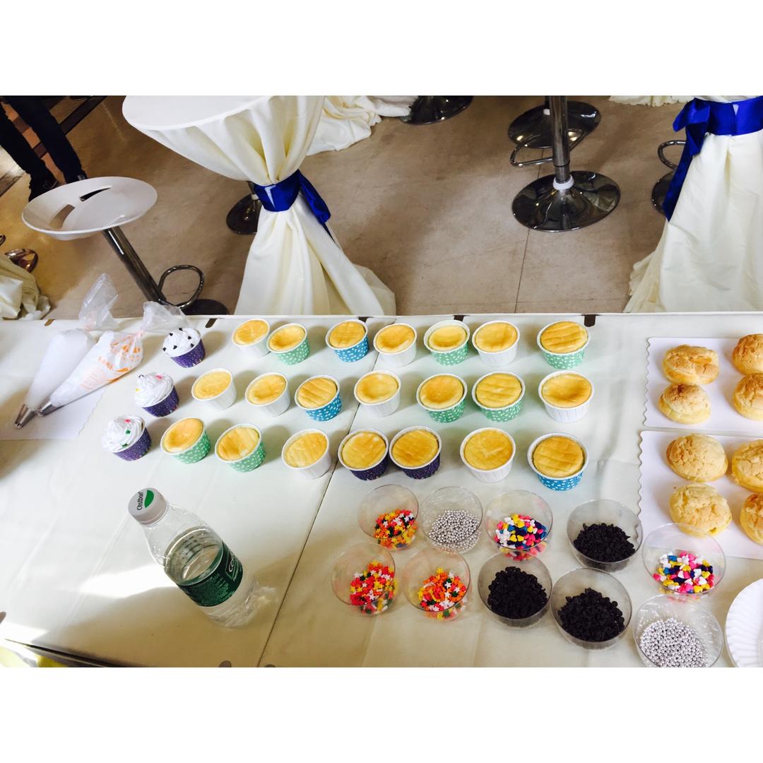 戚风杯子蛋糕^_^不开裂不回缩喔～