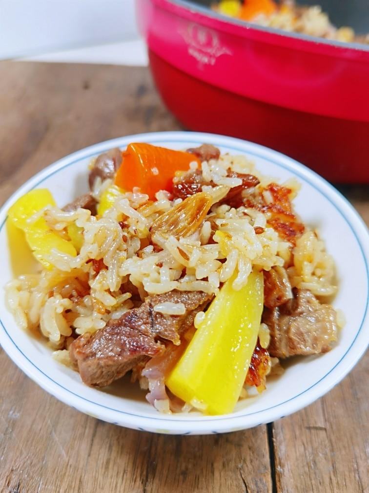 新疆羊肉抓饭|马克西姆不粘锅的做法