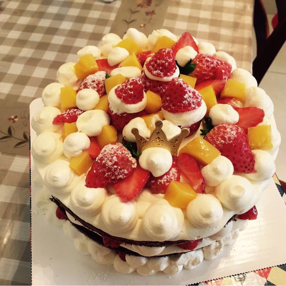 圣诞呆萌裸蛋糕