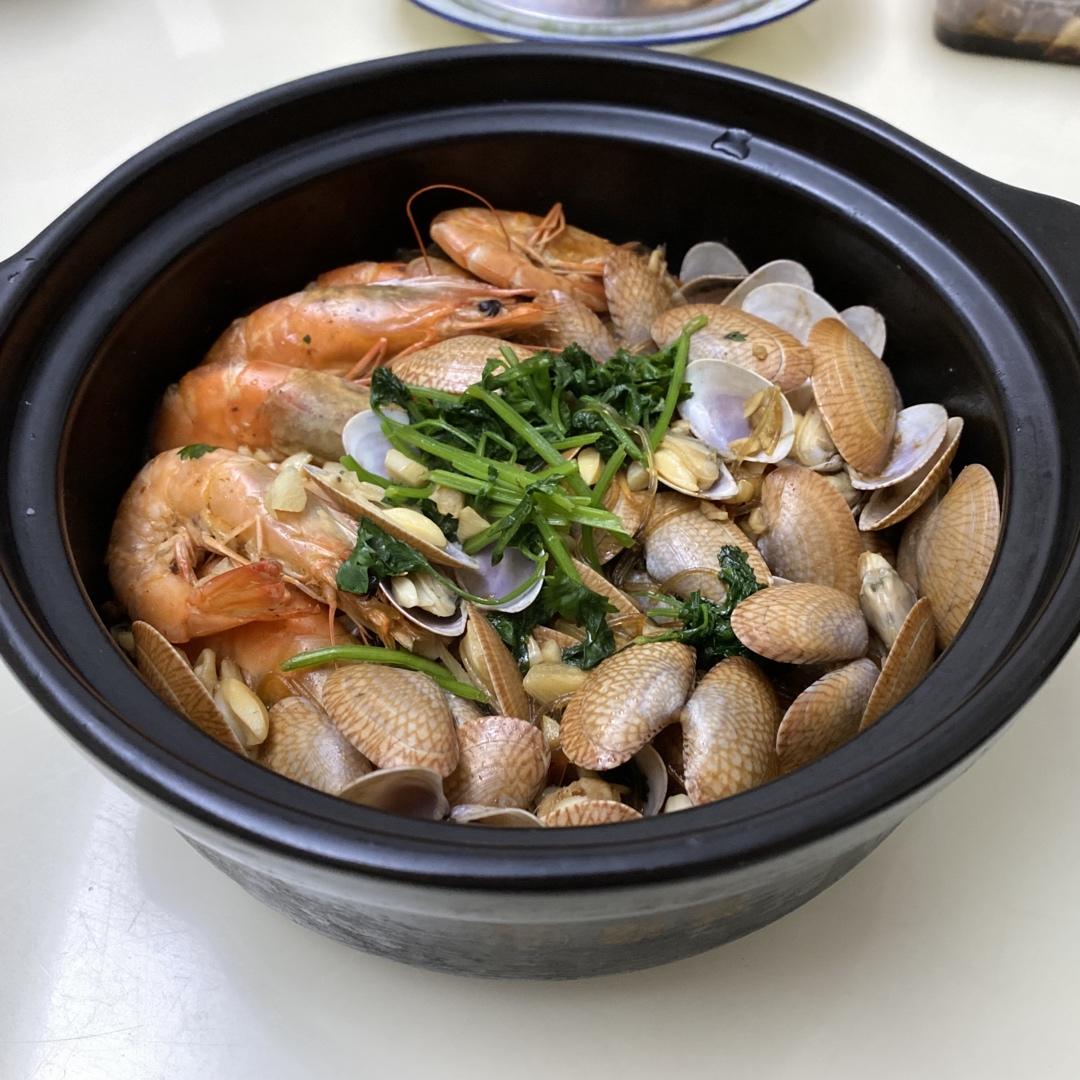 砂锅花甲粉丝煲