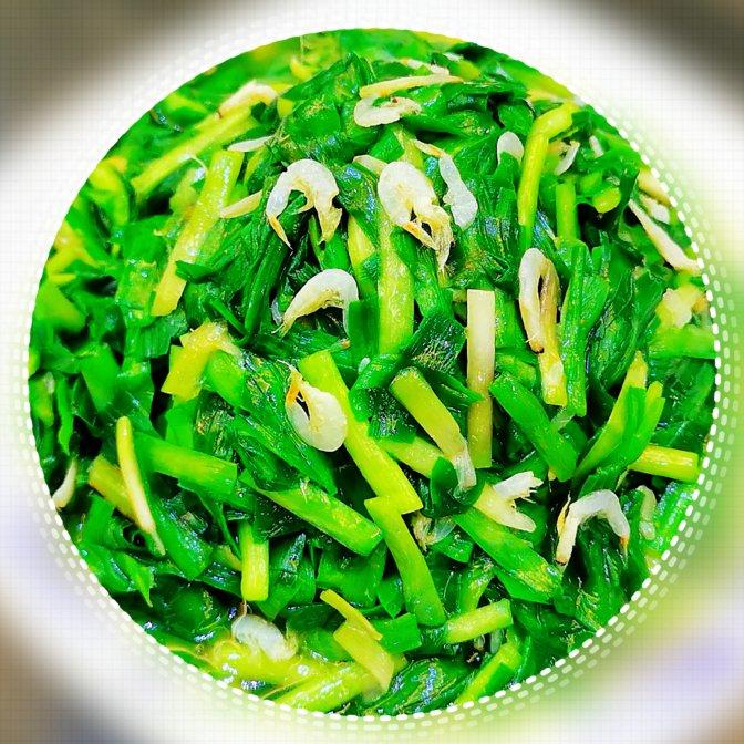虾皮韭菜炒鸡蛋