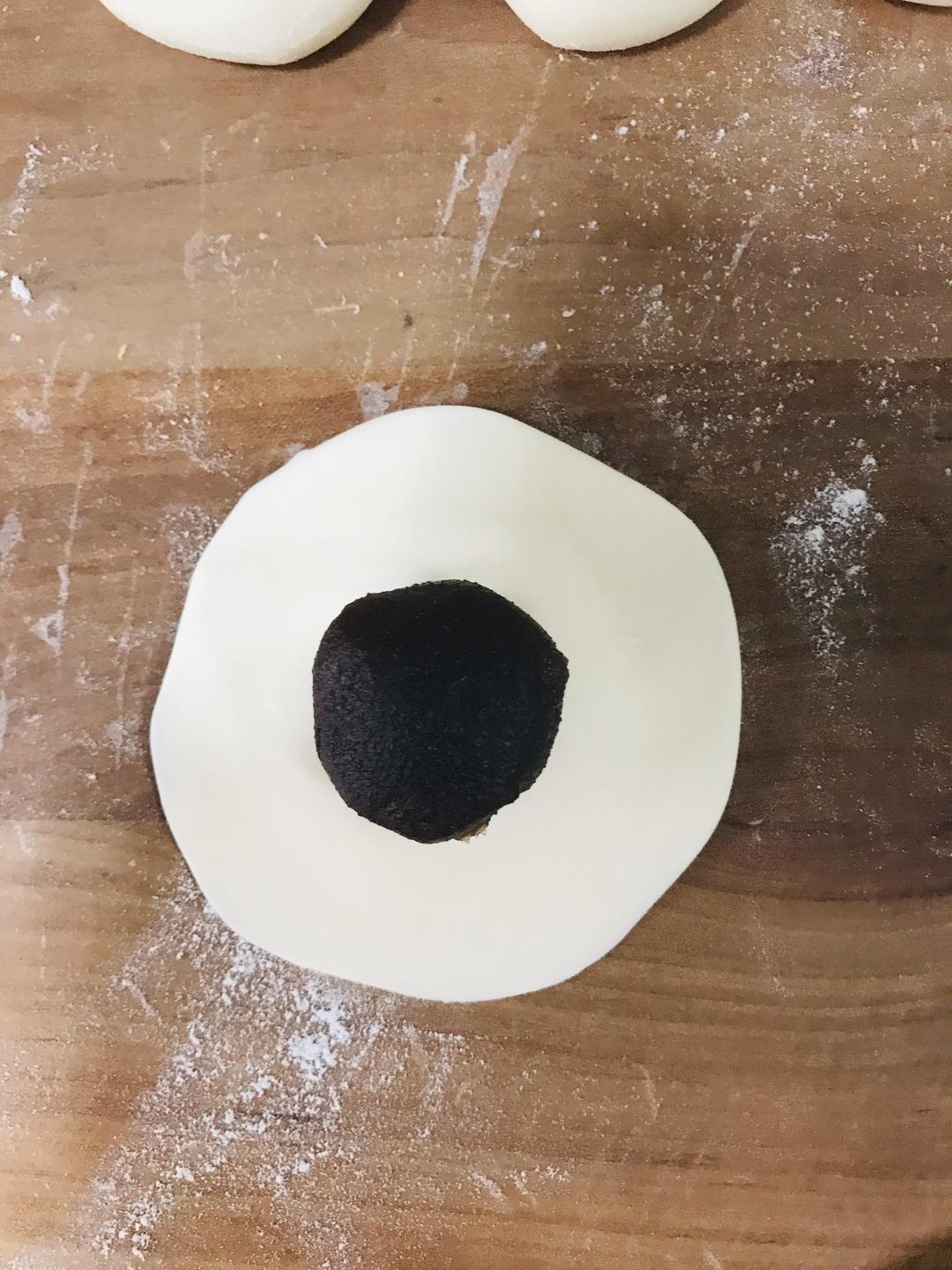 叮当猫豆沙包的做法步骤图 怎么做好吃 仙桃子饼干 下厨房