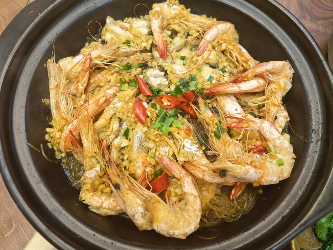 蒜蓉粉丝虾煲