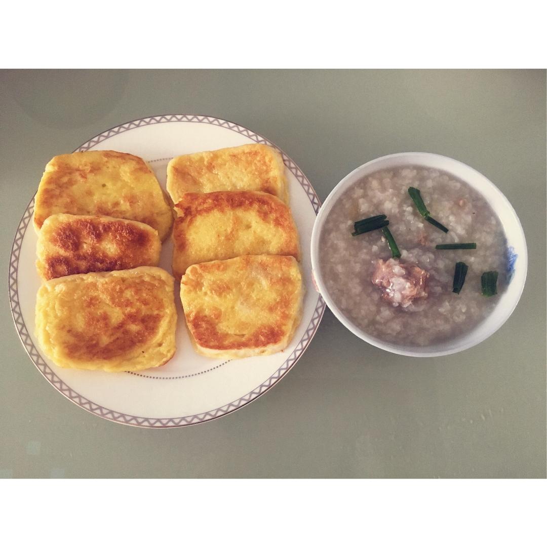 鸡蛋煎馒头片