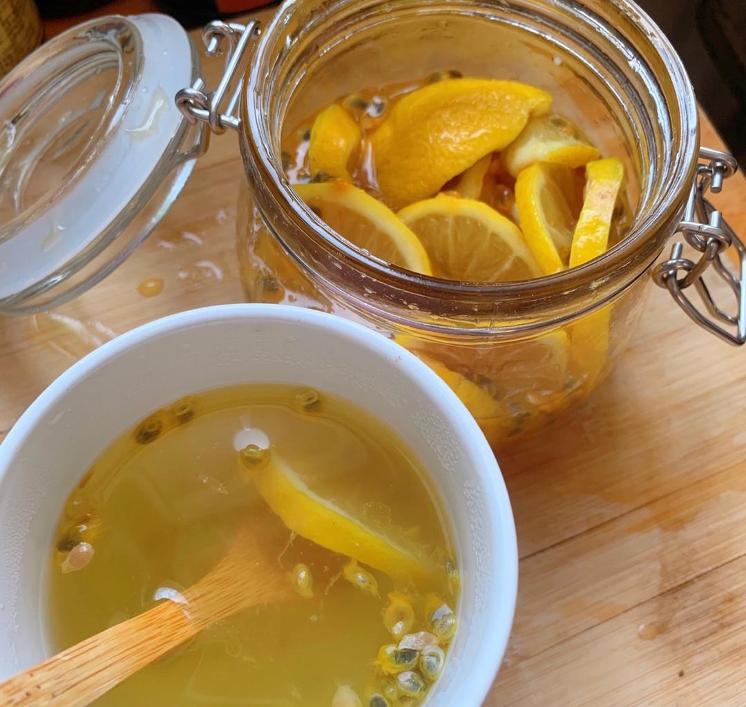 百香果柠檬蜂蜜茶（附柠檬清洗方法）