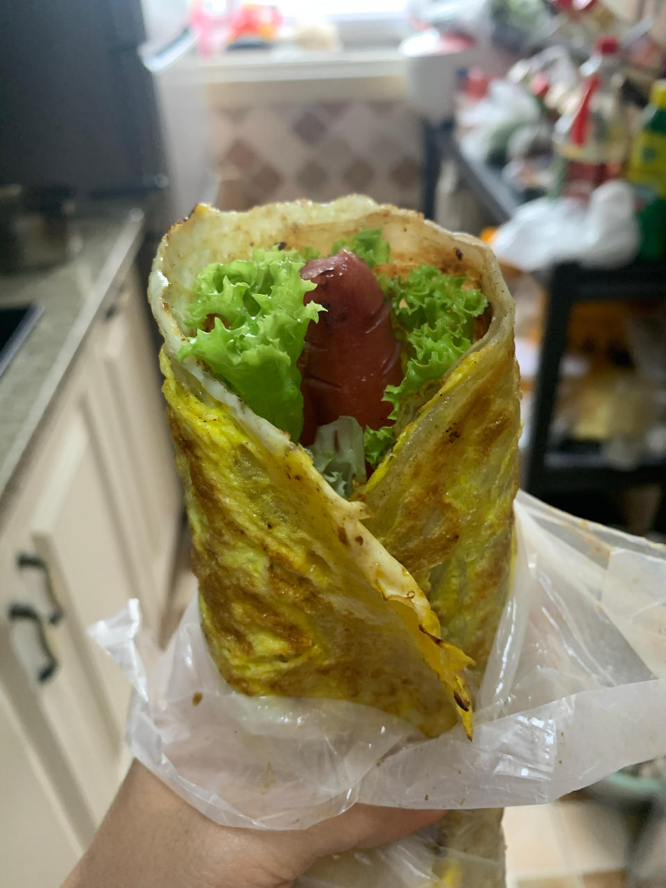 三分钟就可以做好孩子的早餐（手抓饼）
