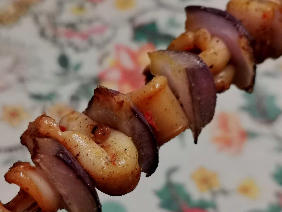 零技术烤鱿鱼串（家庭烤箱版）