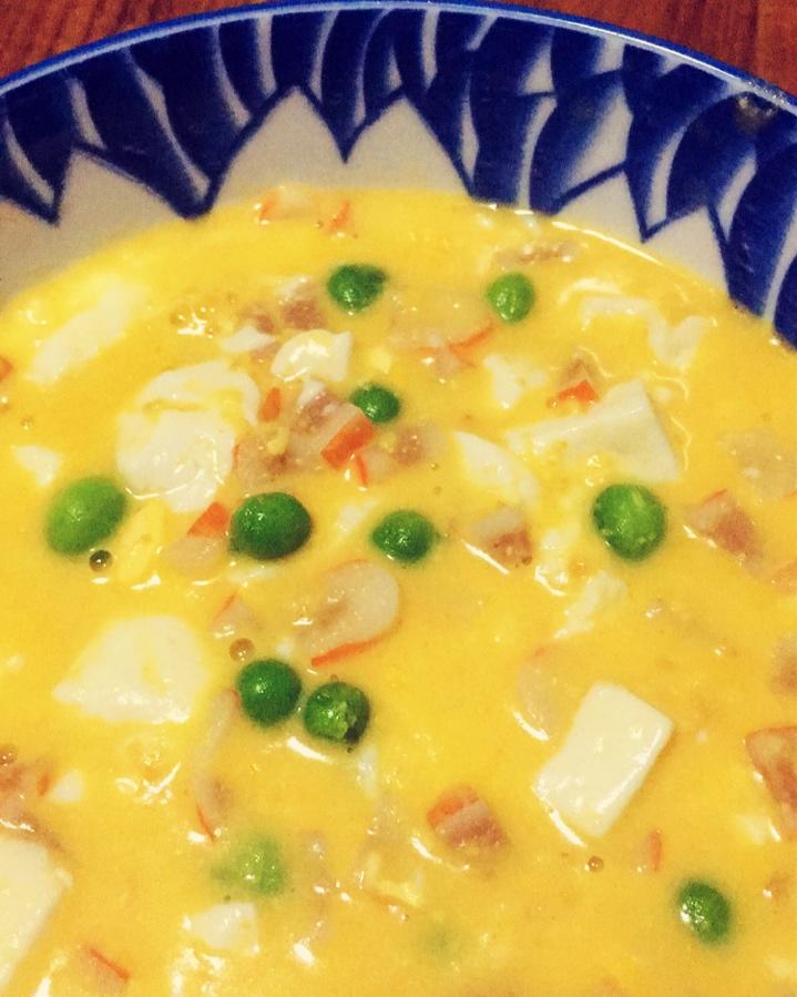 蟹黄豆腐（咸蛋黄版）