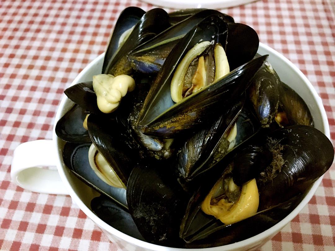 白灼淡菜的做法