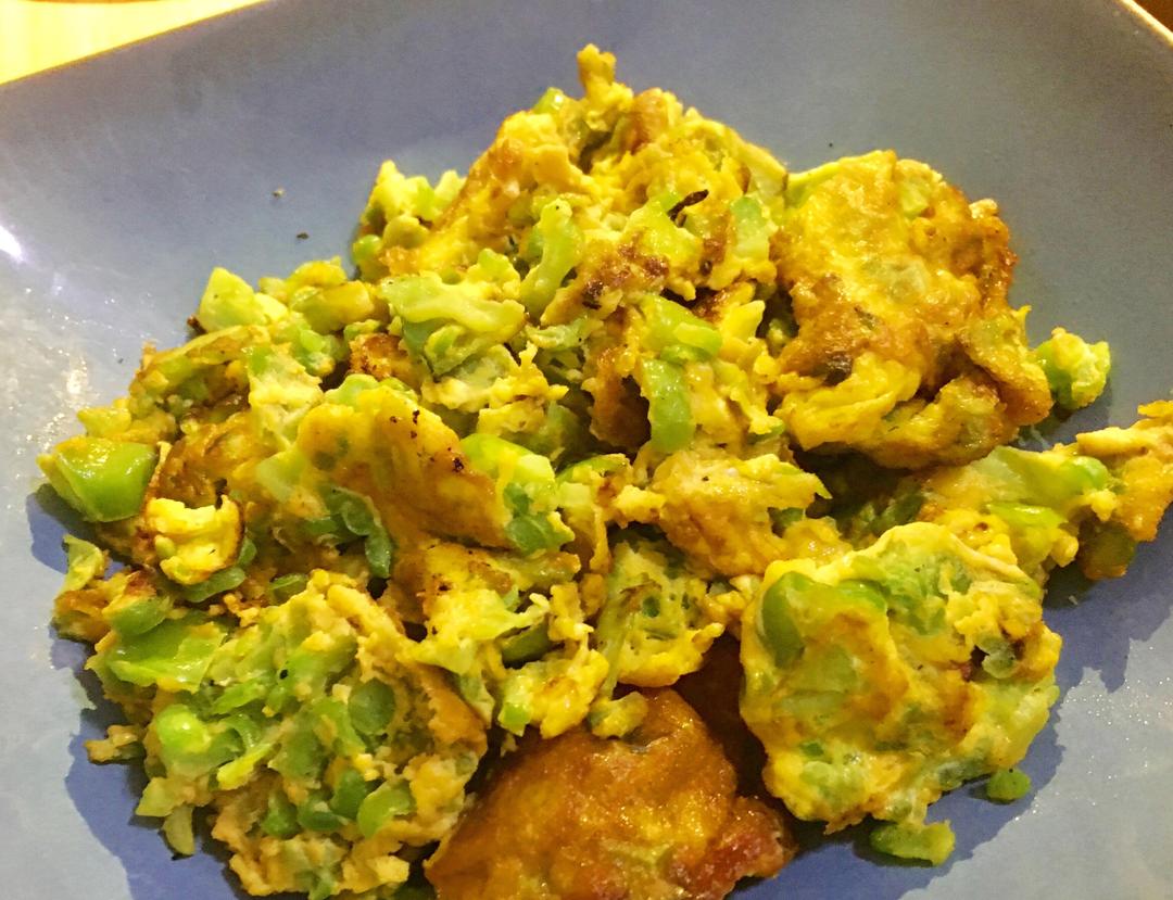 【小白超快手】青椒苦瓜斩蛋