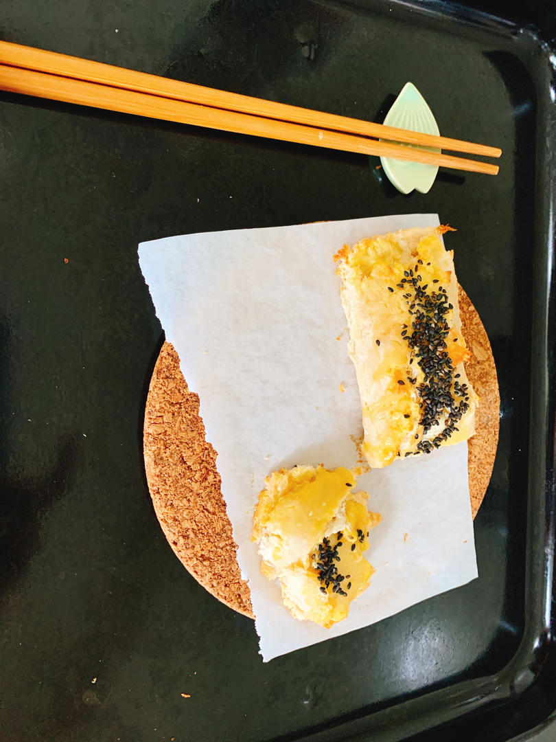 外脆里软❗️能拉丝的芝士香蕉吐司脆❗️