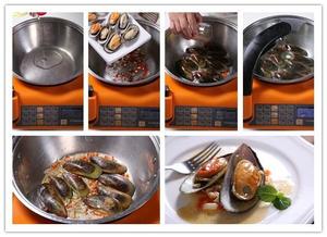 自动烹饪锅简单做白葡萄酒焗青口-捷赛私房菜的做法 步骤5