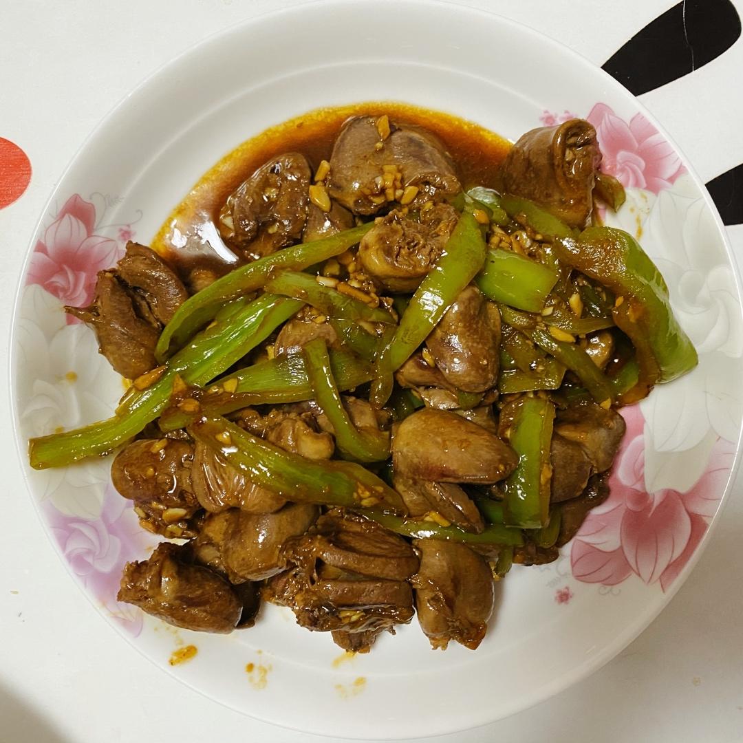 炒鸭心