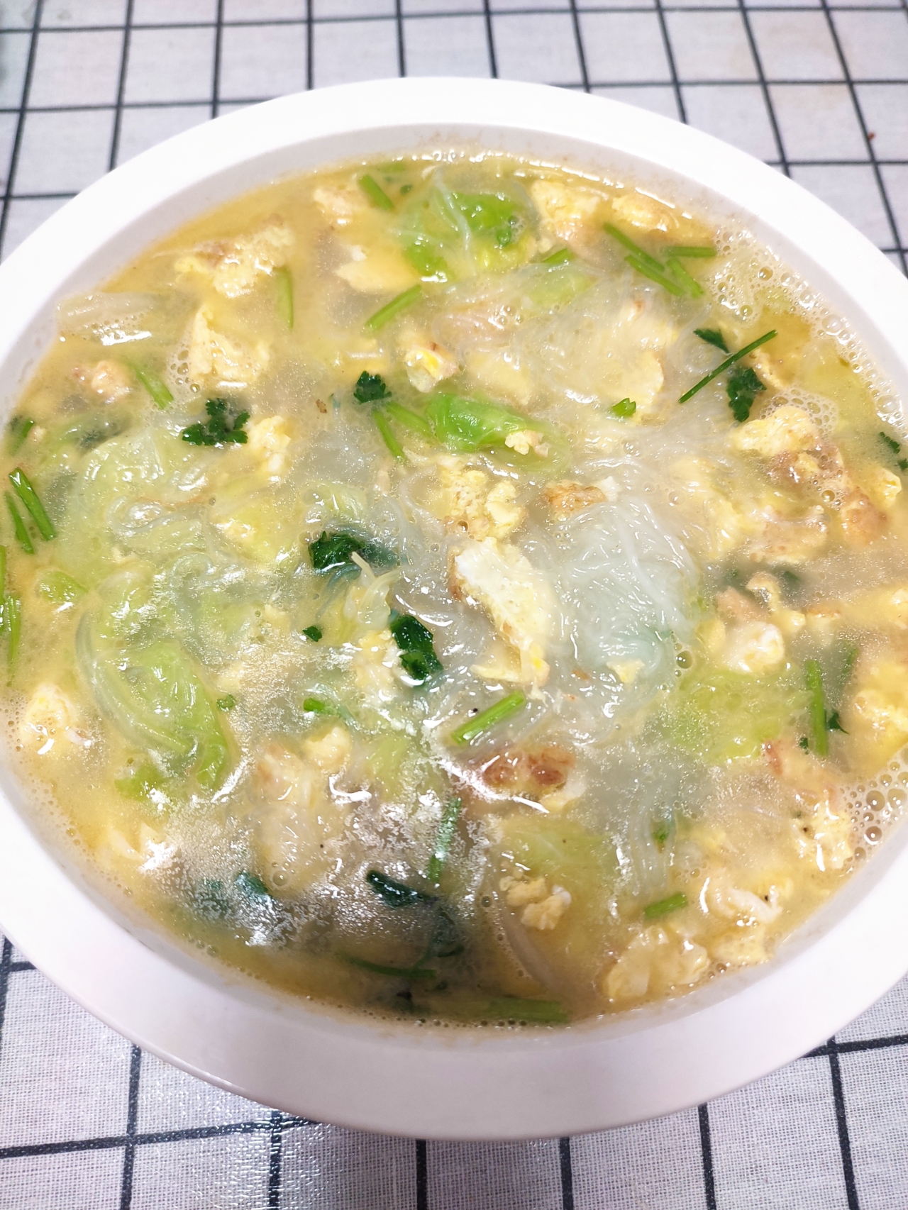 白菜粉丝豆腐汤