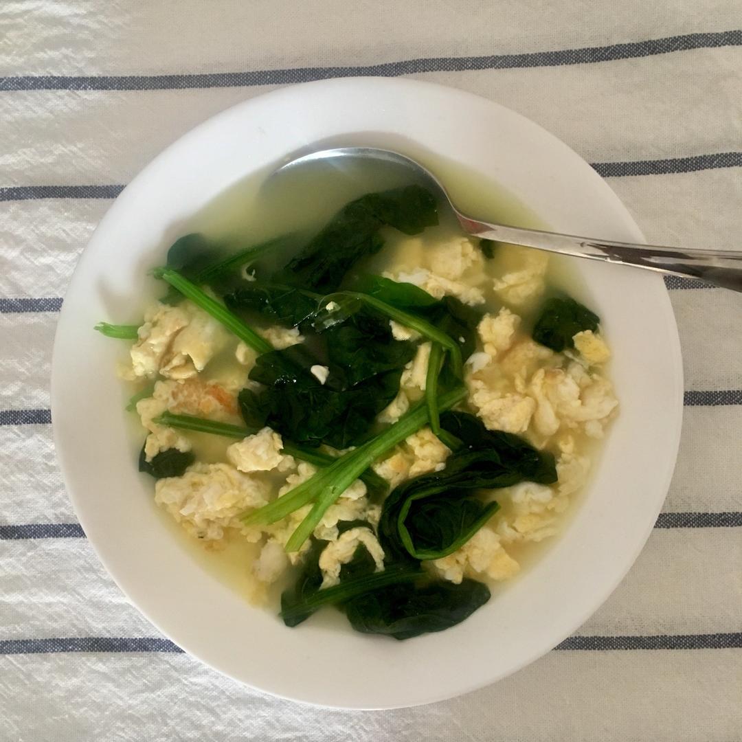 菠菜鸡蛋汤