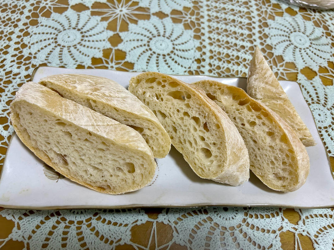 意大利恰巴塔初体验｜无糖少油面包｜波兰种｜大水量