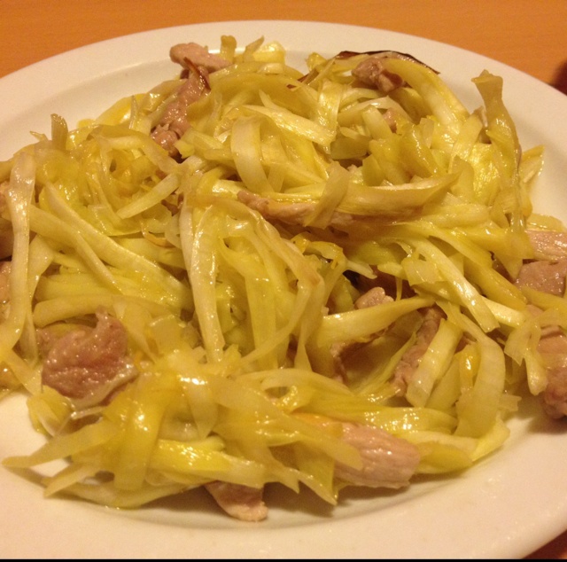 韭黄炒肉丝