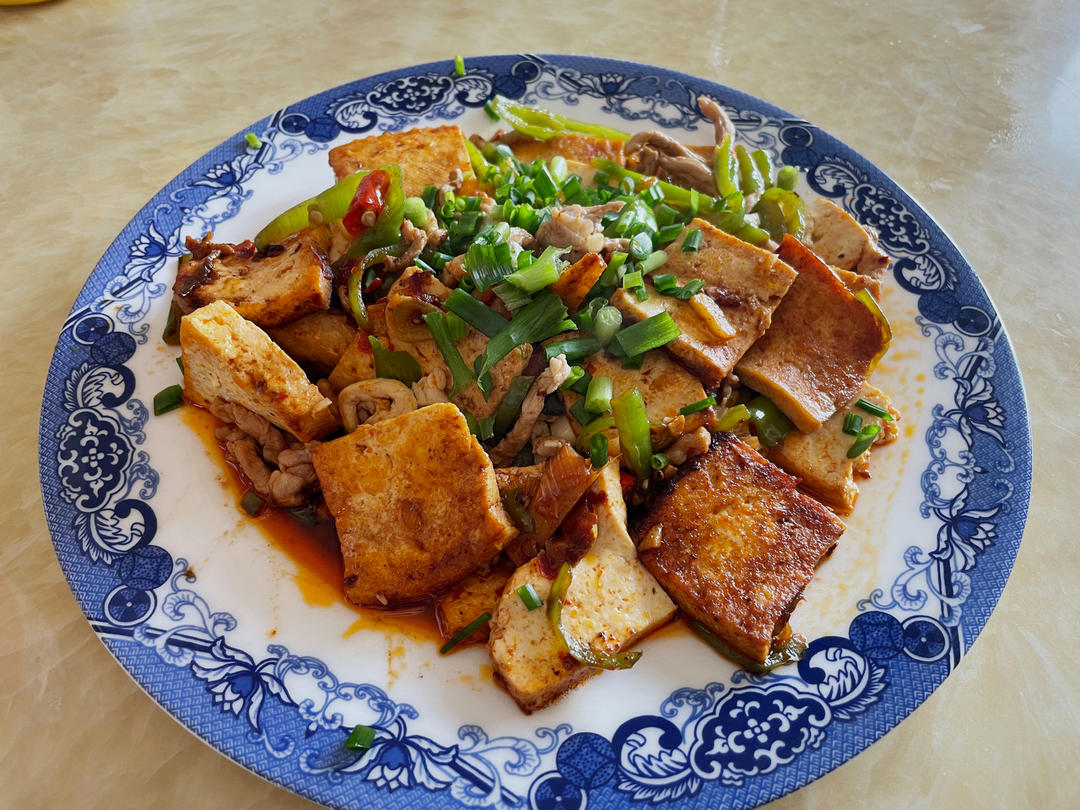 香煎两面黄豆腐