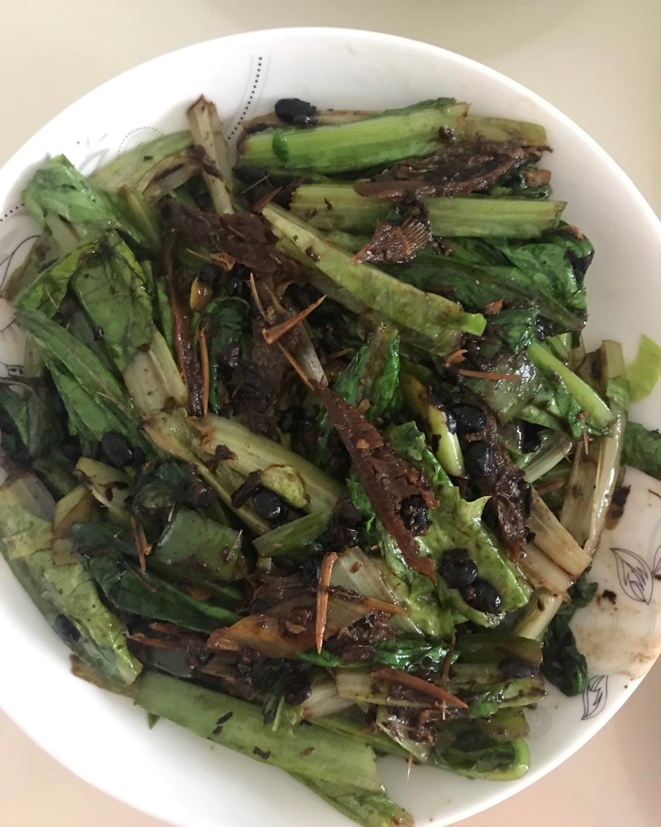 只需三个步骤成就的美味～豆豉鲮鱼油麦菜