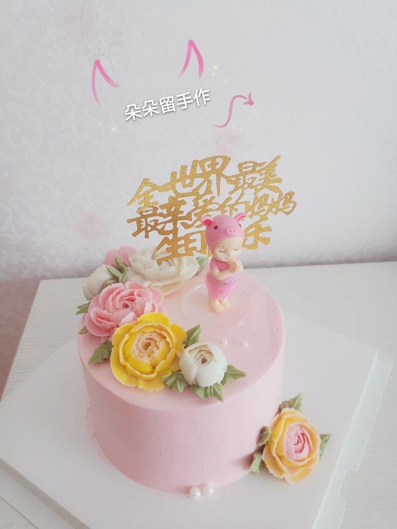 韩式裱花豆沙霜