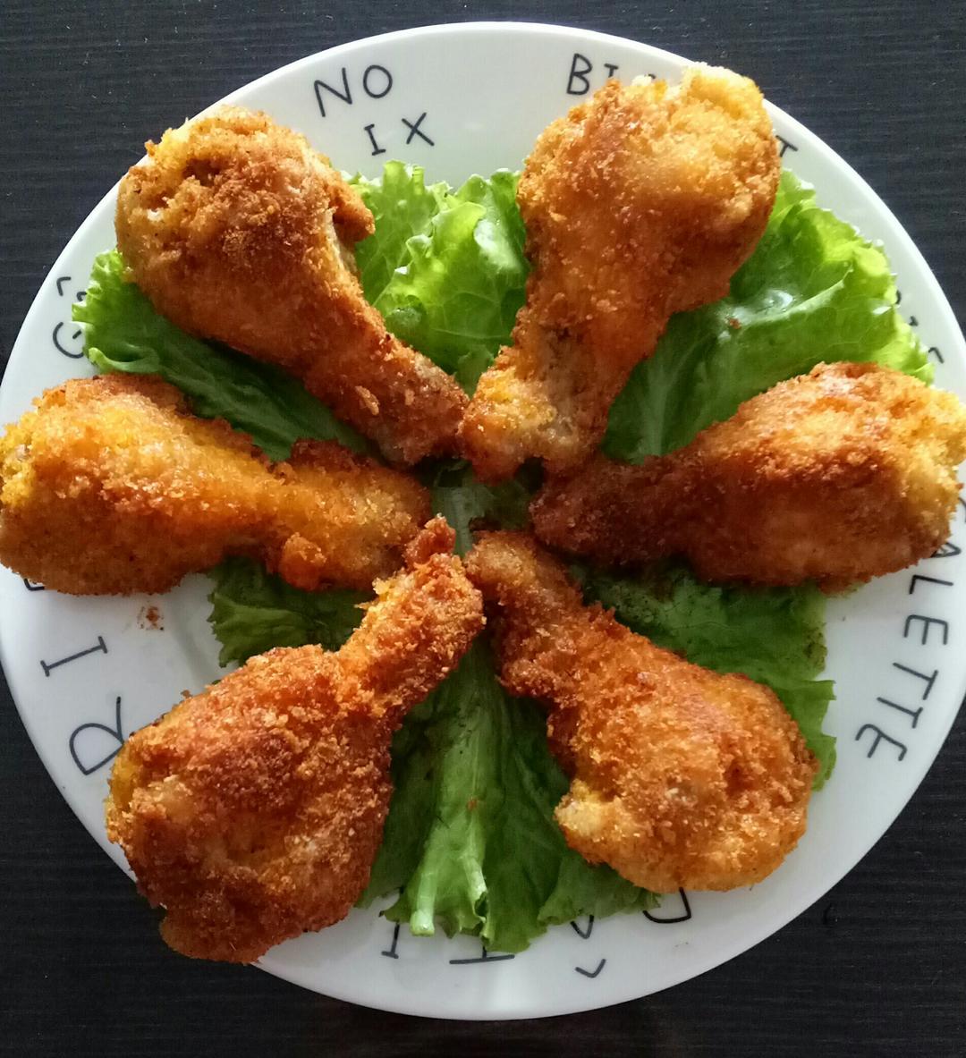 忘忧梅朵做的面包糠炸鸡腿(可以和肯德基相媲美的炸鸡腿)