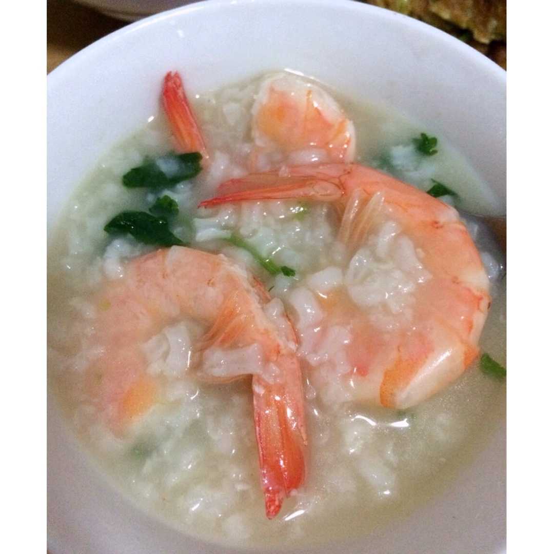 鲜虾砂锅粥