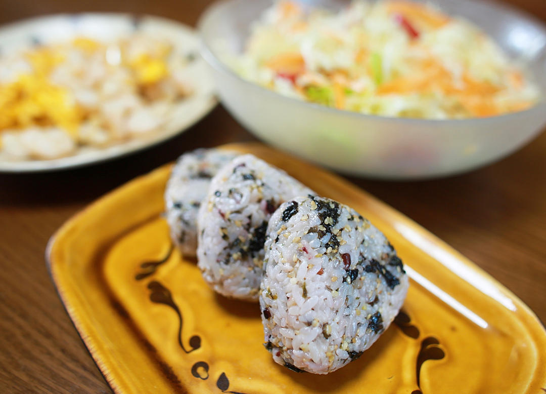 多出来的米饭和菜怎么办—罗森同款三角饭团🍙