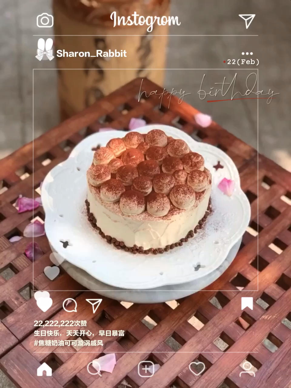 焦糖可可漩涡蛋糕—北鼎烤箱食谱