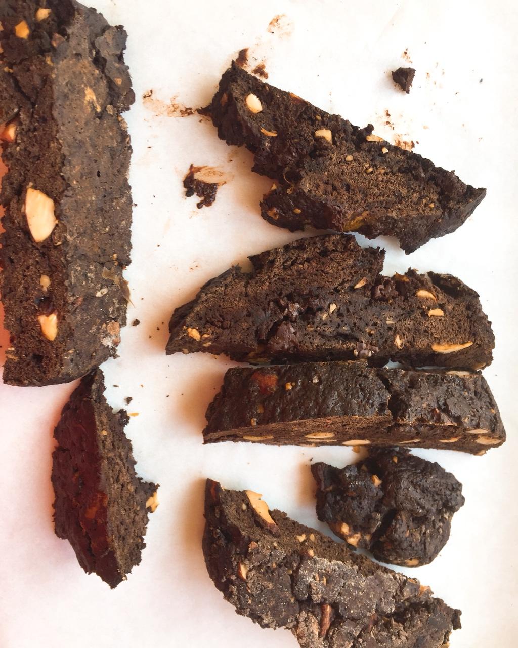 无油杏仁巧克力意式脆饼丨健康·零食（附7个意式脆饼成功要点）