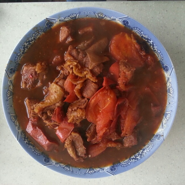 番茄炖牛肉