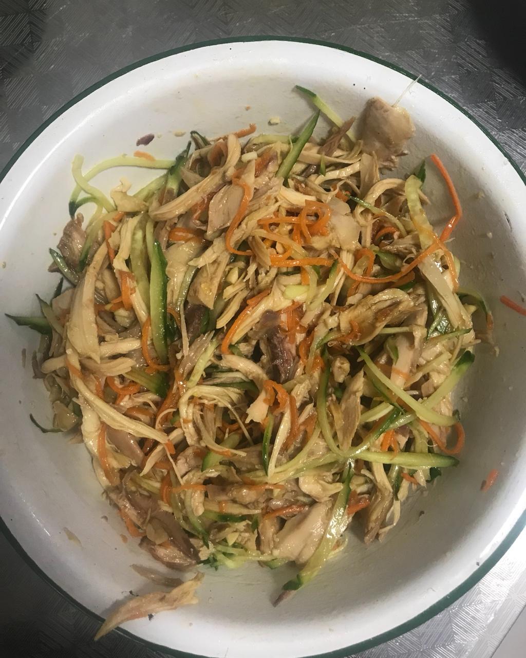 减脂健身｜凉拌手撕鸡丝（香辣&麻油版）