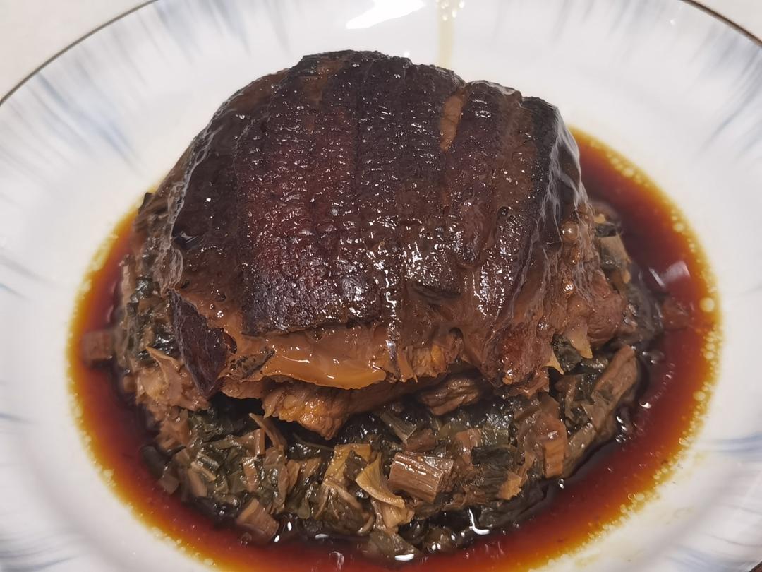 教你在家也可以做的梅菜扣肉，软糯香甜，不油不腻.