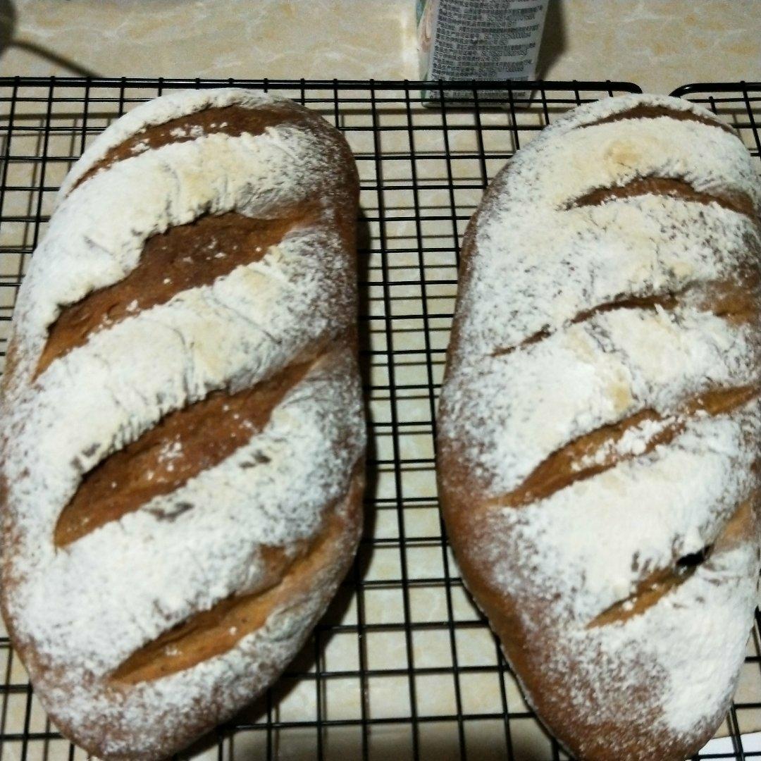 全麦核桃包～软欧包