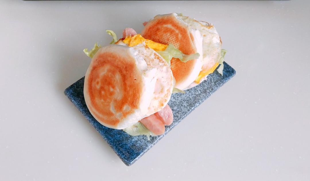 馒头中式牛肉汉堡（健康自制）