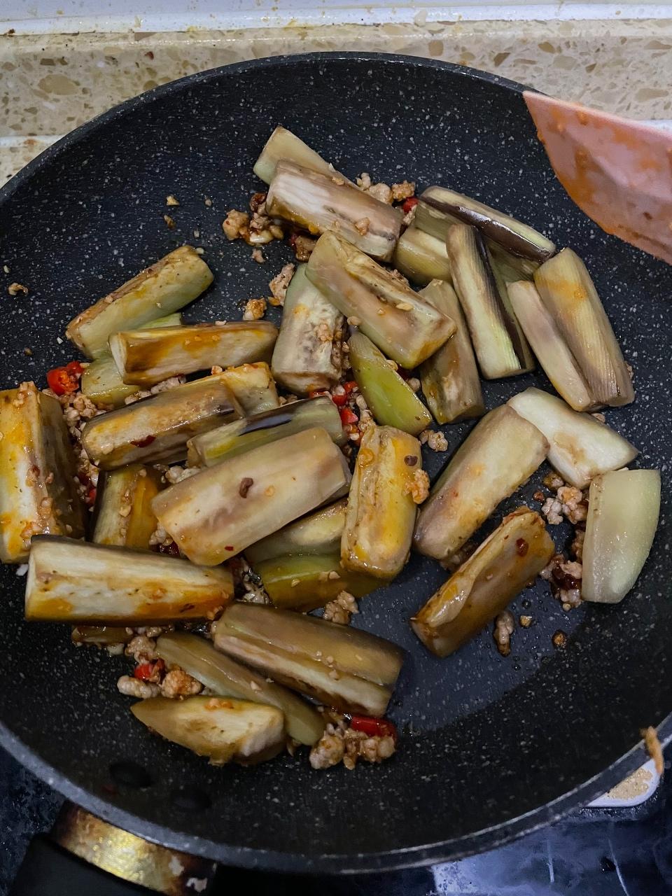 今日下饭菜～肉沫茄子的做法 步骤7