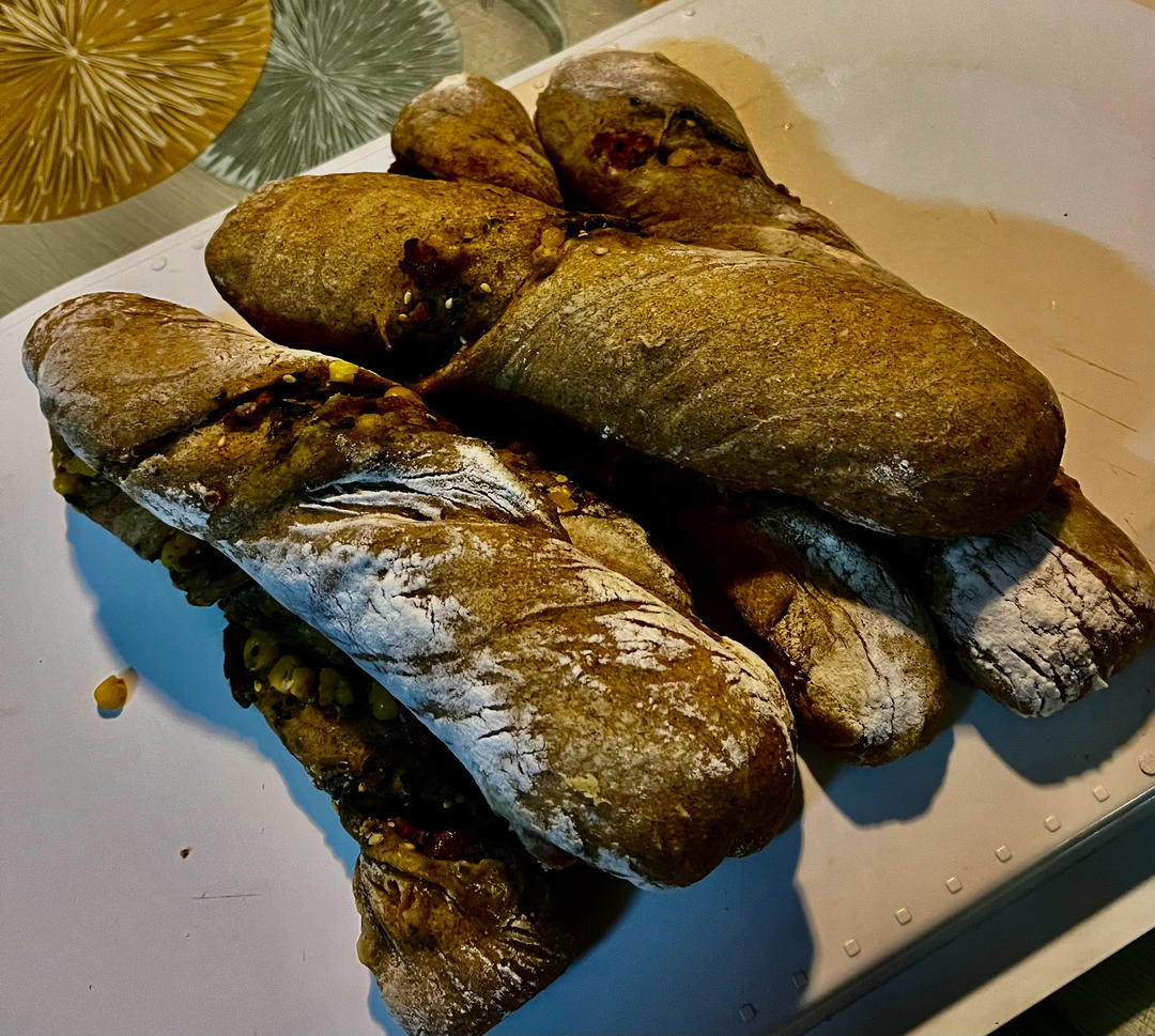 橄榄菜腊肠扭扭棒恰巴塔