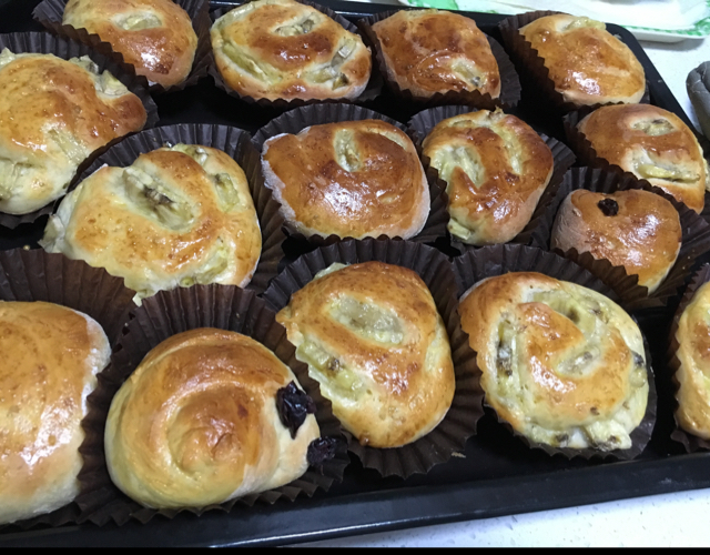 香蕉面包卷
