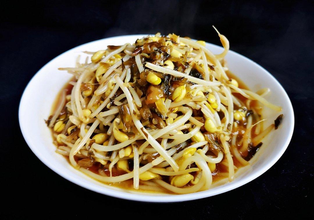 咸菜炒豆芽