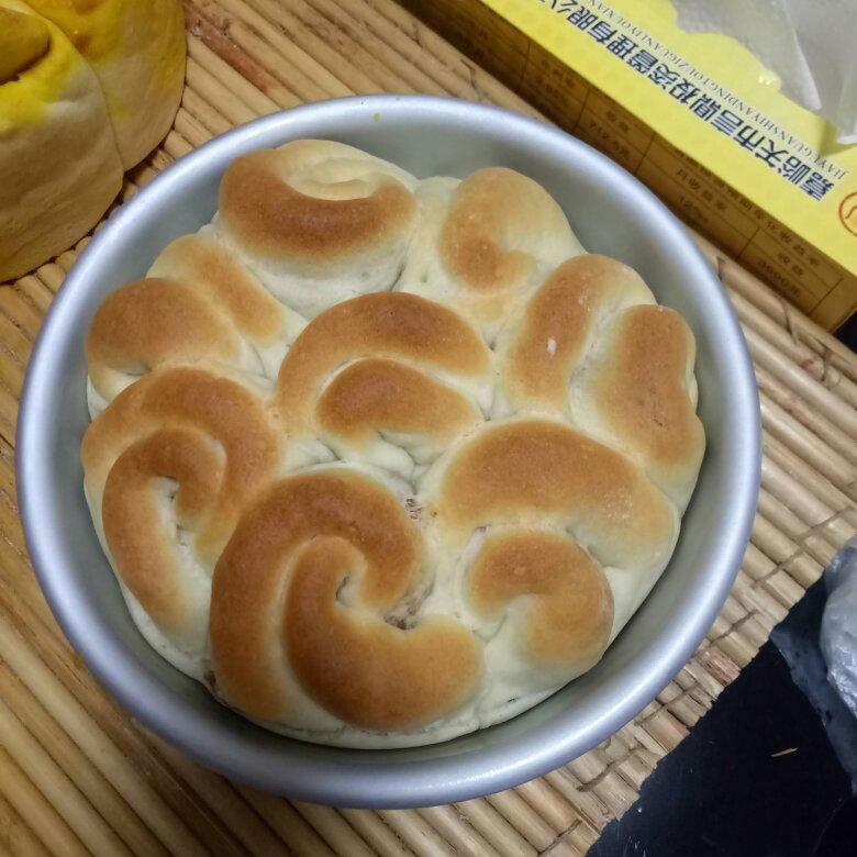 小时候食堂的玫瑰豆沙酥馍（饼）