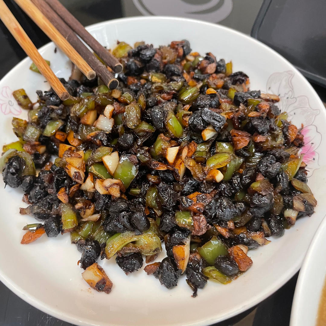 青椒炒豆豉