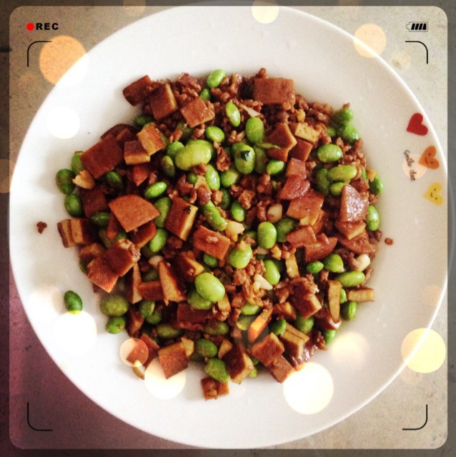 下饭菜 肉末毛豆