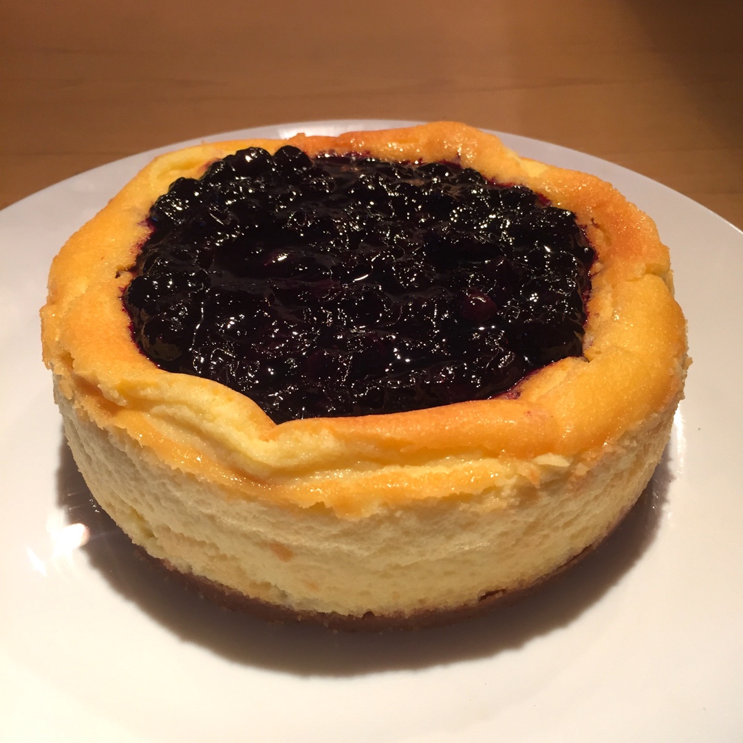 《Tinrry下午茶》教你做烤蓝莓重芝士蛋糕（6寸配方）