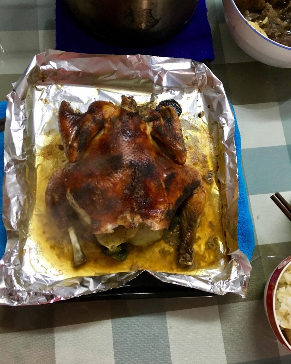 田螺姑娘超级简单不用腌制脆皮烤鸡